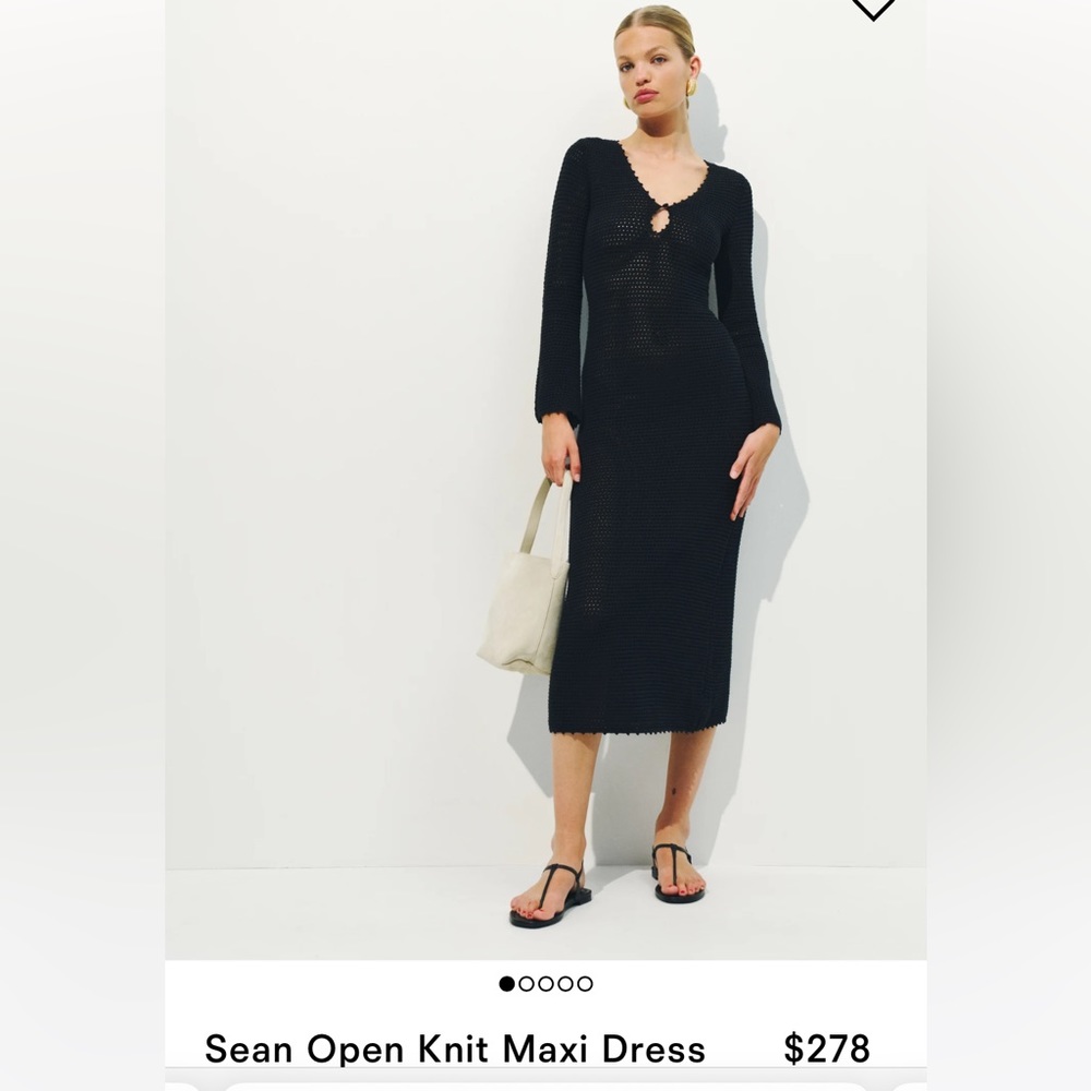 NWT Reformation size small Sean open knit dress